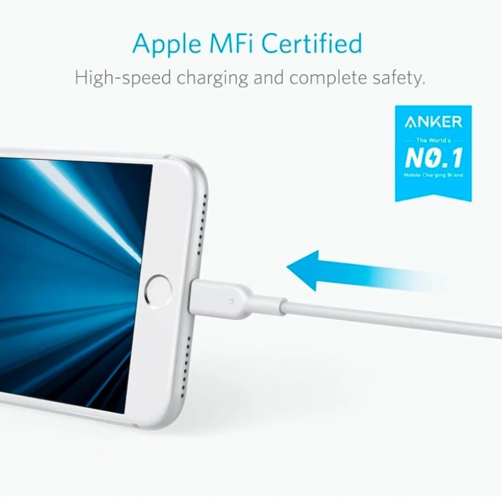 5/$25 🎆 Gently Used Set of 2 Anker iPhone Chargers - USB A to Lightning